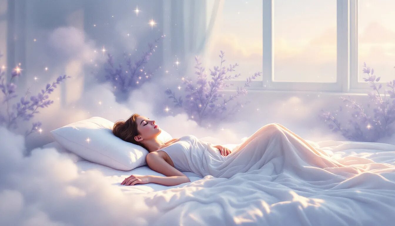 A peaceful sleep environment showing the impact of vagus nerve activation on sleep quality.