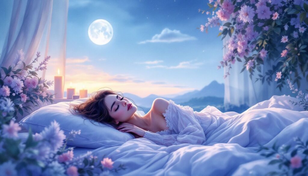 An illustration depicting the importance of sleep for health and well-being.