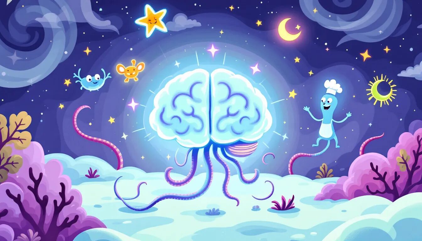 An infographic showing the connection between H. pylori and various sleep disorders.