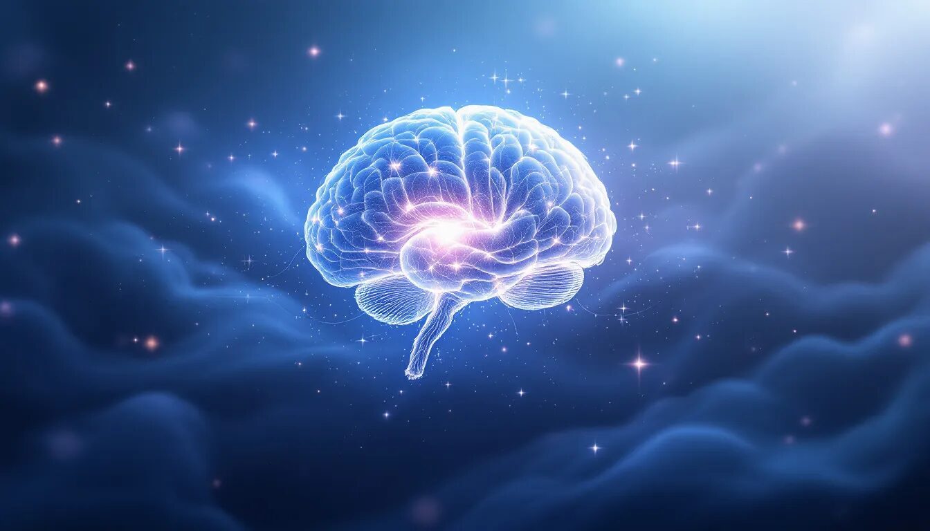 An illustration representing the implications of dopamine on human health and sleep disorders.